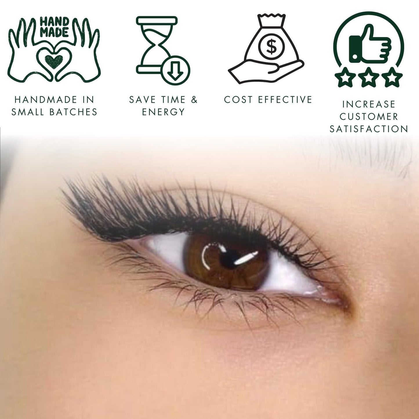 Pinneacle 1200 Premade volume fans eyelash extension for professional lash artist | Mixed 8 Sizes-in-1 Box | Lengths from 9-16mm | C, CC, D, M, L curl 6D 0.07 (Premium XXL Box L+ Curl 9-16mm)
