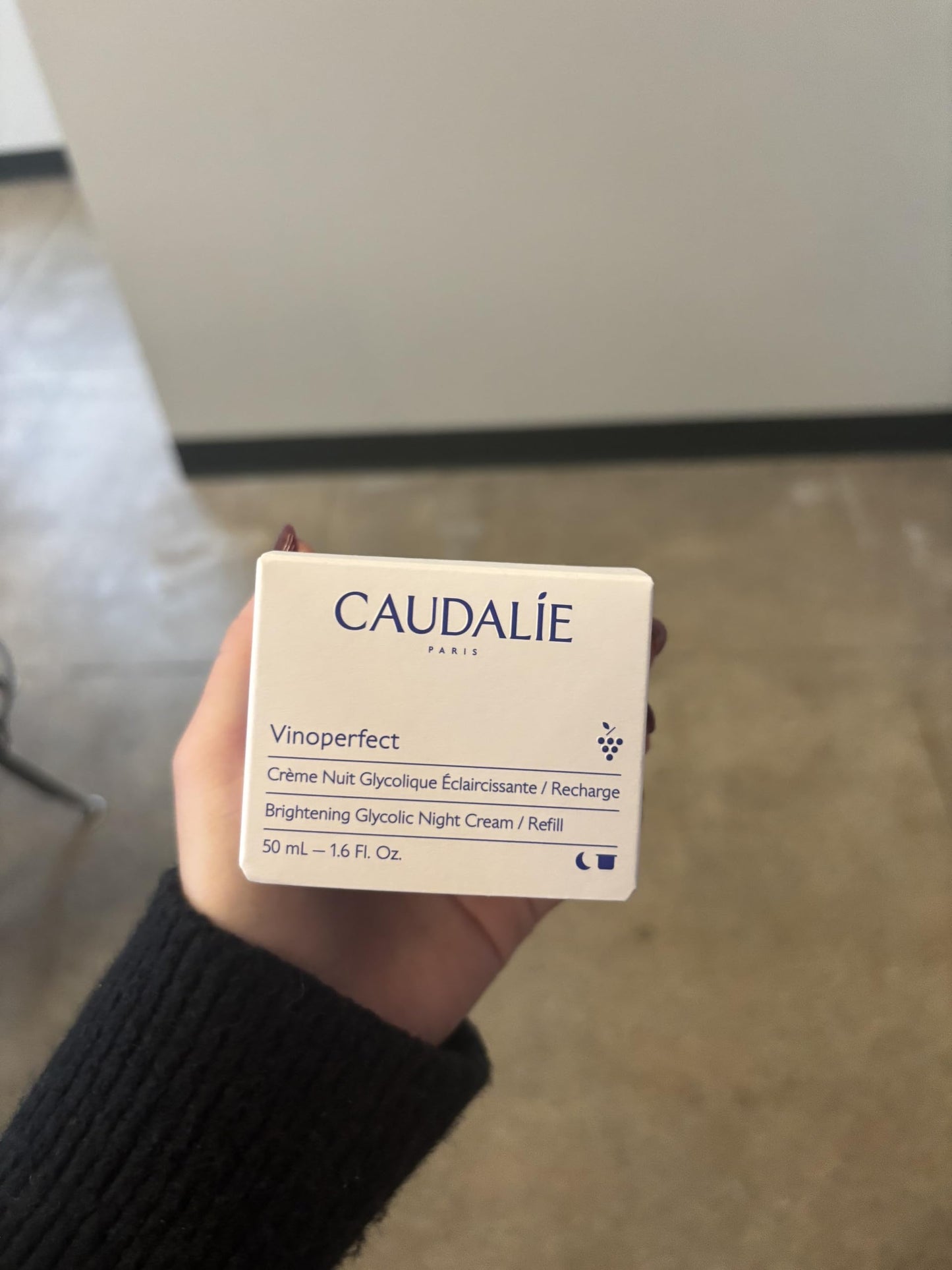 Caudalie Vinoperfect Dark Spot Brightening Glycolic Night Cream, Refill Pod - 50 mL (Pack of 2)