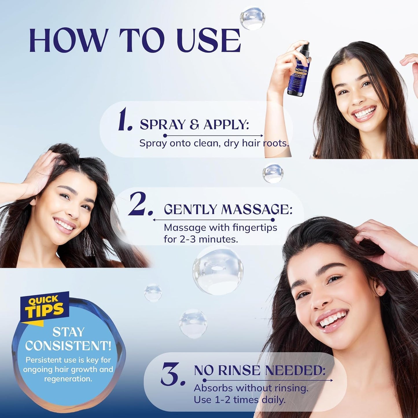 Minoxidil Hair Growth for Women Hair Loss Treatment