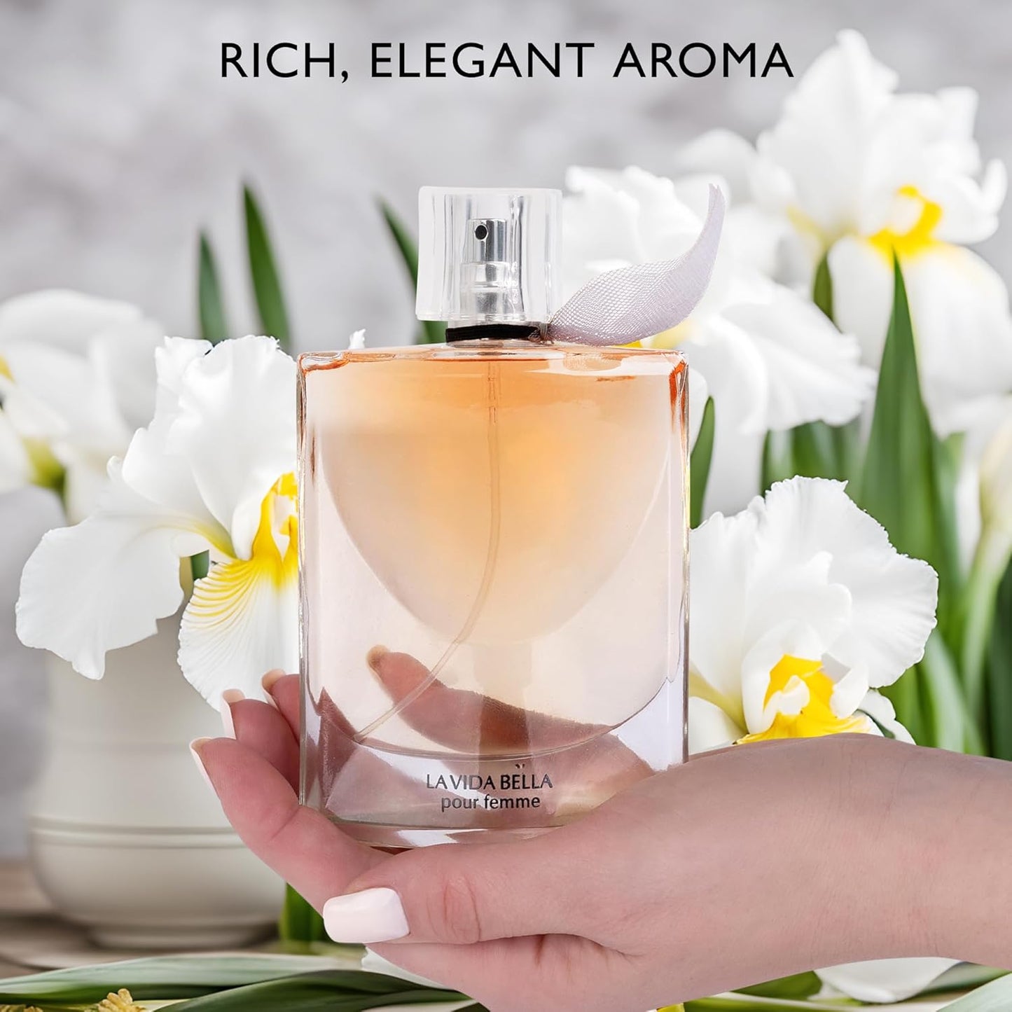 La Vida Bella Eau De Parfum for Women | Floral Fruity Fragrance - Rich Aroma with Iris, Jasmine & Orange Blossom - 3.4 Fl Oz (100ml)