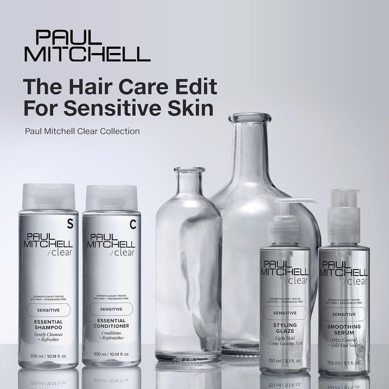Paul Mitchell Clear Smoothing Serum - Fragrance-Free Blowout Primer for Sensitive Scalp & Skin