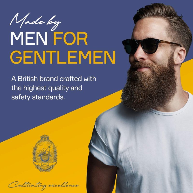 Seven Potions Beard Brush For Men With 100% First Cut Boar Bristles. Made in Pear Wood With Firm Bristles To Tame and Soften Your Facial Hair