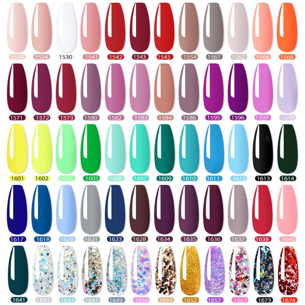 VENALISA Gel Paint Nail Art Set, 60 Colors Solid Gel Polish Art Kit, Professional Salon DIY Gift