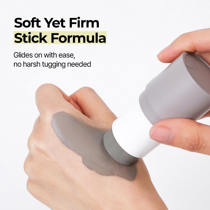 BRMUD Relief Mud Stick Mask | ATEEZ Pick- 3-Minute Pore Mask Skincare w/Boryeong Mud, Tea Tree Oil & PHA – Absorbs Oil, Decongests Pore & Smooths Skin – Korean Clay Stick Mask (1.05 oz)
