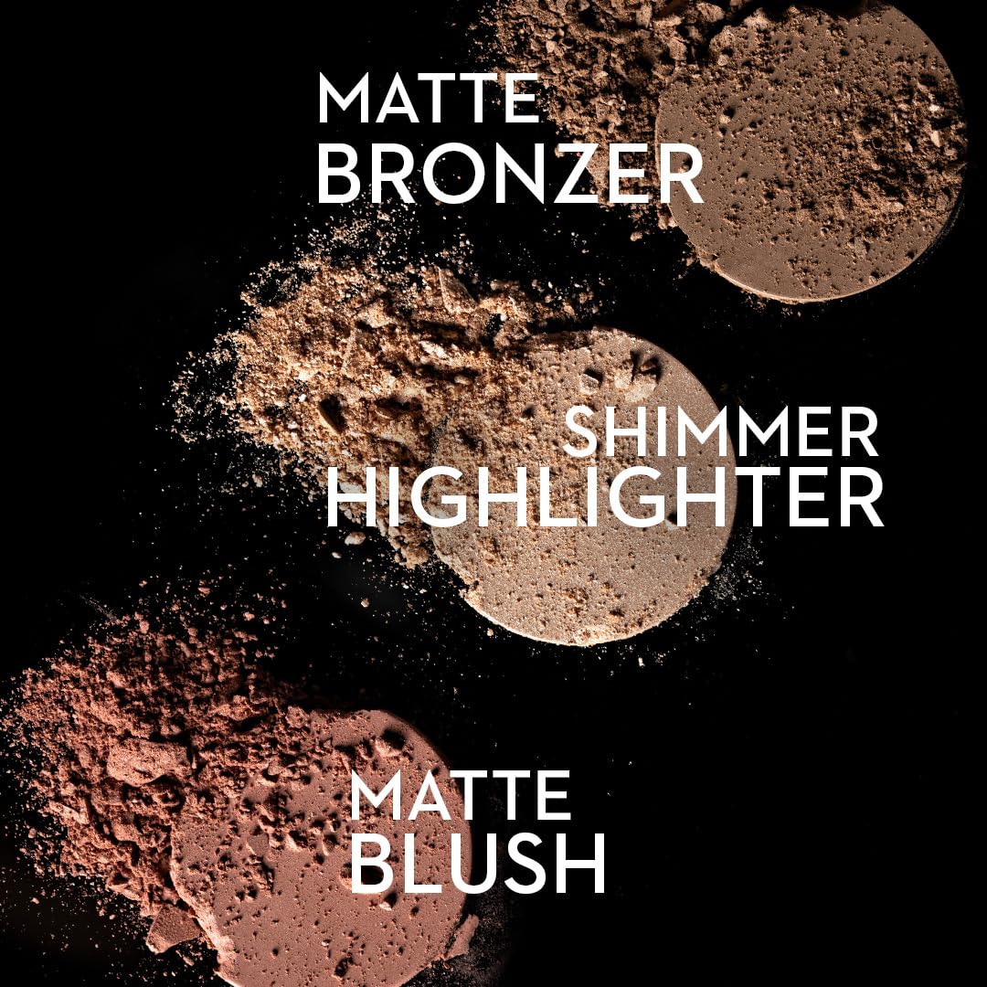 SUGAR Cosmetics Contour De Force Face Palette for Makeup Includes Matte Bronzer, Highlighter & Blush Makeup Palette with Built-in Mirror - 2 g (Pack of 1) 01 Subtle Summit - Face Pallete