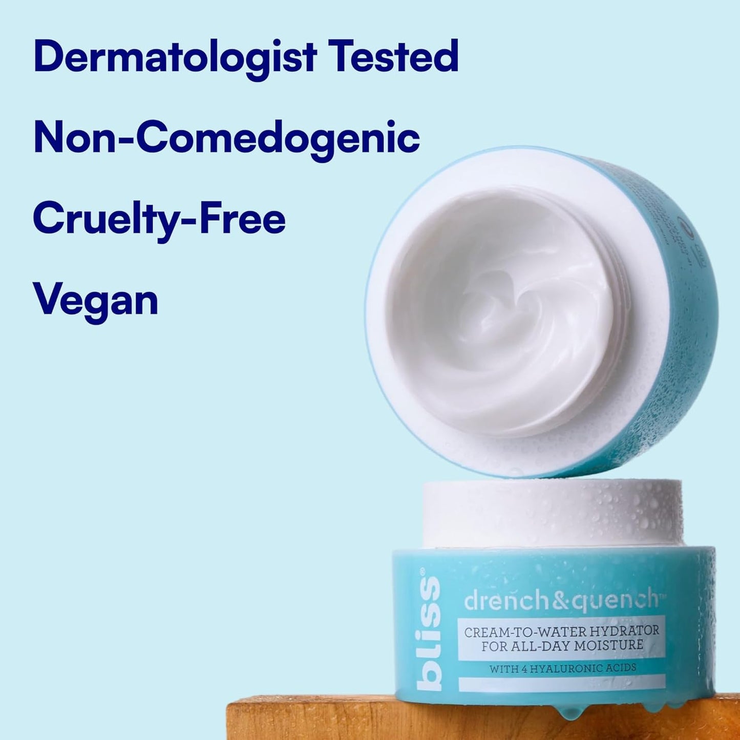 Hyaluronic Acid Moisturizer - Lightweight Face Cream with 4 Types for All-Day Hydration | Clean Vegan & Cruelty-Free 1.7 fl oz