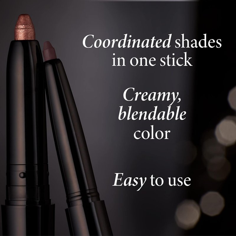Laura Geller Dual-Ended Eyeshadow & Eyeliner - Glam Smokey Purple/Rich Plum - Waterproof Cream Shadow & Smooth Glide Liner