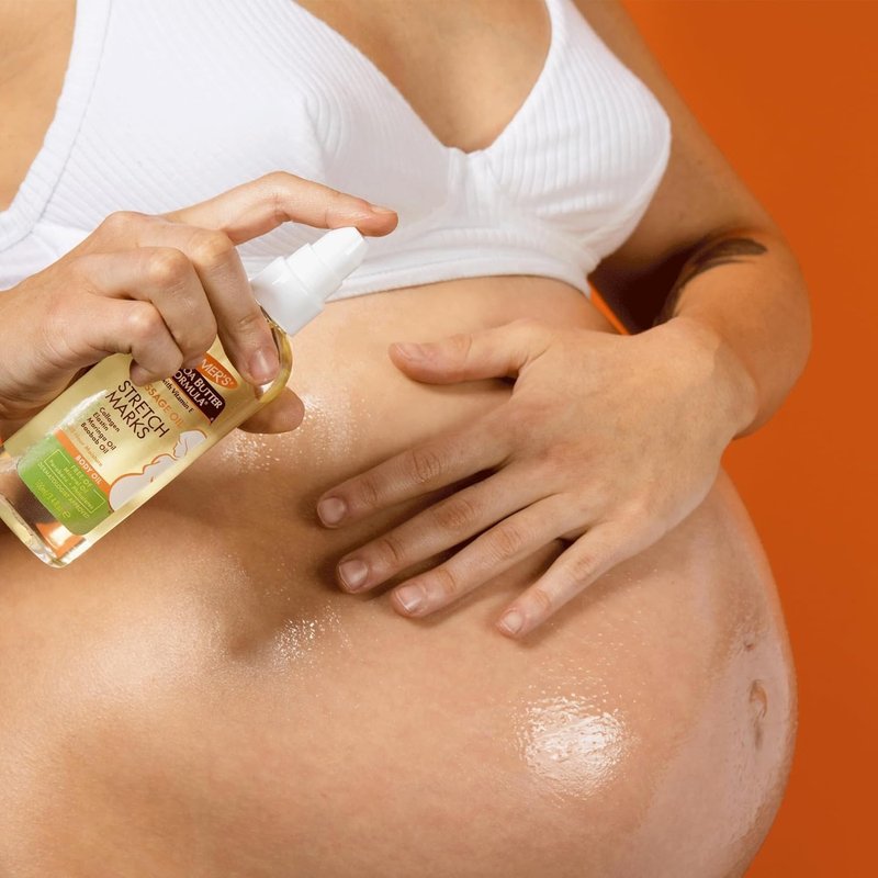 Palmer's Cocoa Butter Massage Oil - Stretch Mark & Pregnancy Skincare | 3.4 Oz