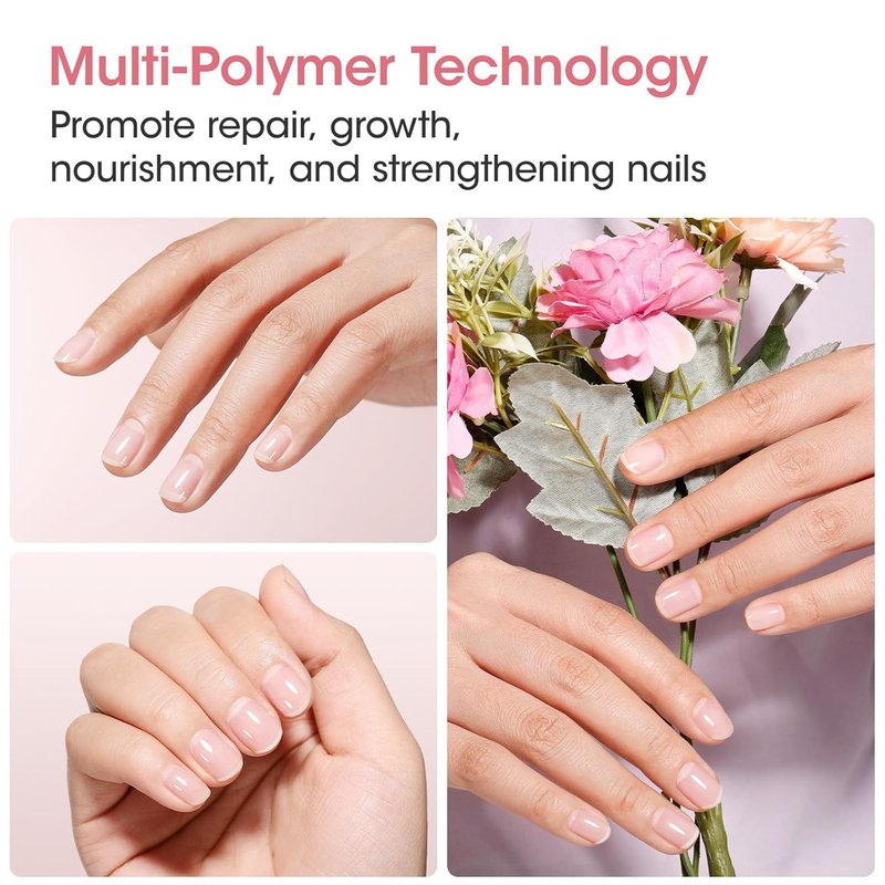 Nail Strengthener Serum - 8-In-1 Repair for Thin, Brittle Nails | Air Dry Clear, Cherry Blossom Scent