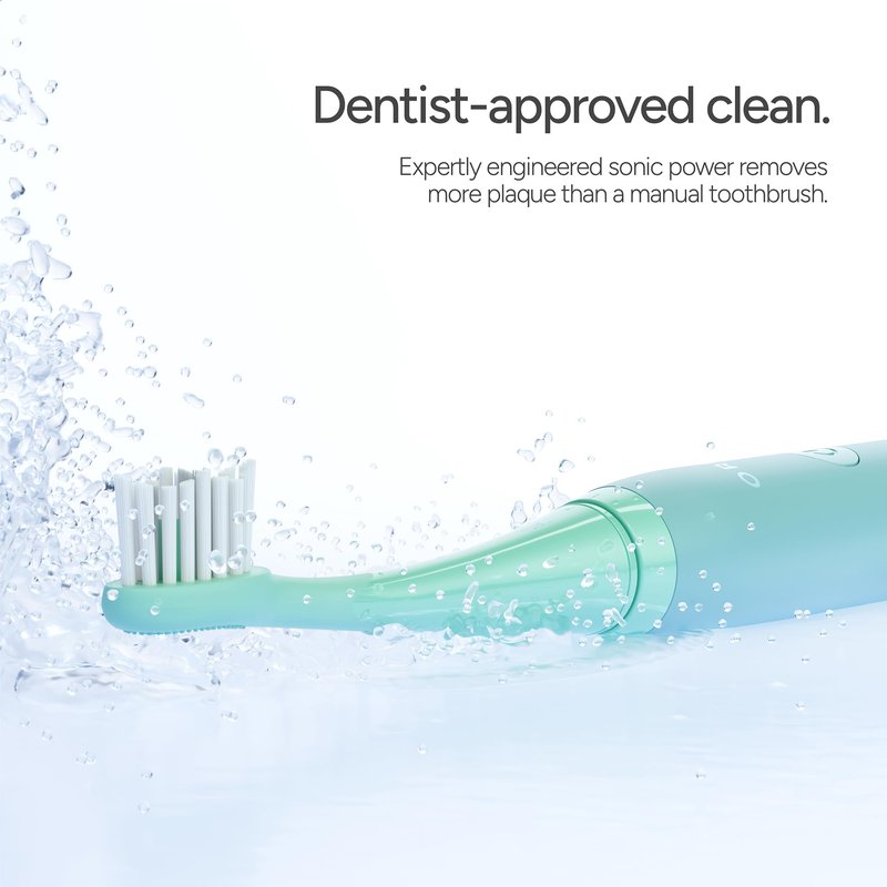 ORDO Lite Sonic Toothbrush, Electric Toothbrushes with 35,000 Pulses Per Min, Dual Modes, Over 5 Weeks Battery, Smart Timer, Waterproof, USB C, Sage