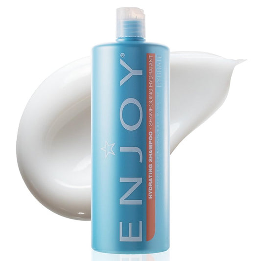 Enjoy Hydrating Shampoo - Lightweight Moisturizing Formula for All Hair Types - pH 4.5-5.5 Balanced - Gently Cleanses for Soft, Shiny, and Manageable Hair - 33.8 Fl Oz