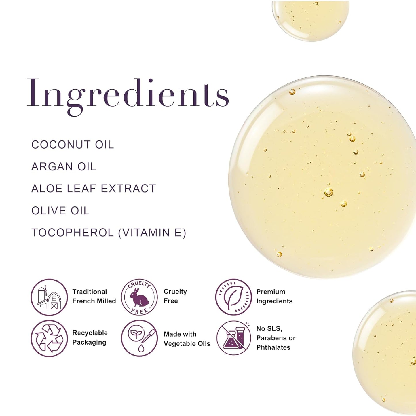 Lavender Aloe Natural Hand Wash - Biodegradable, Plant-Based & Vegan | 33.8 Fl Oz Refill