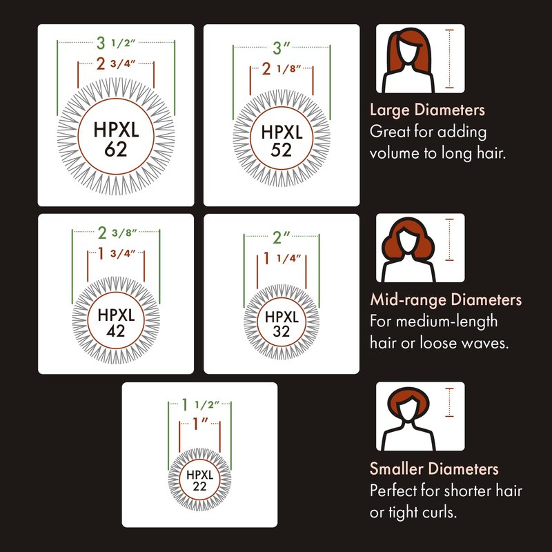 Olivia Garden HeatPro Speed XL - Extra-Long Thermal Round Hair Brush - Not Electrical - Professional Ceramic Blowout Brush for Normal to Thick Hair – 1 3/4”
