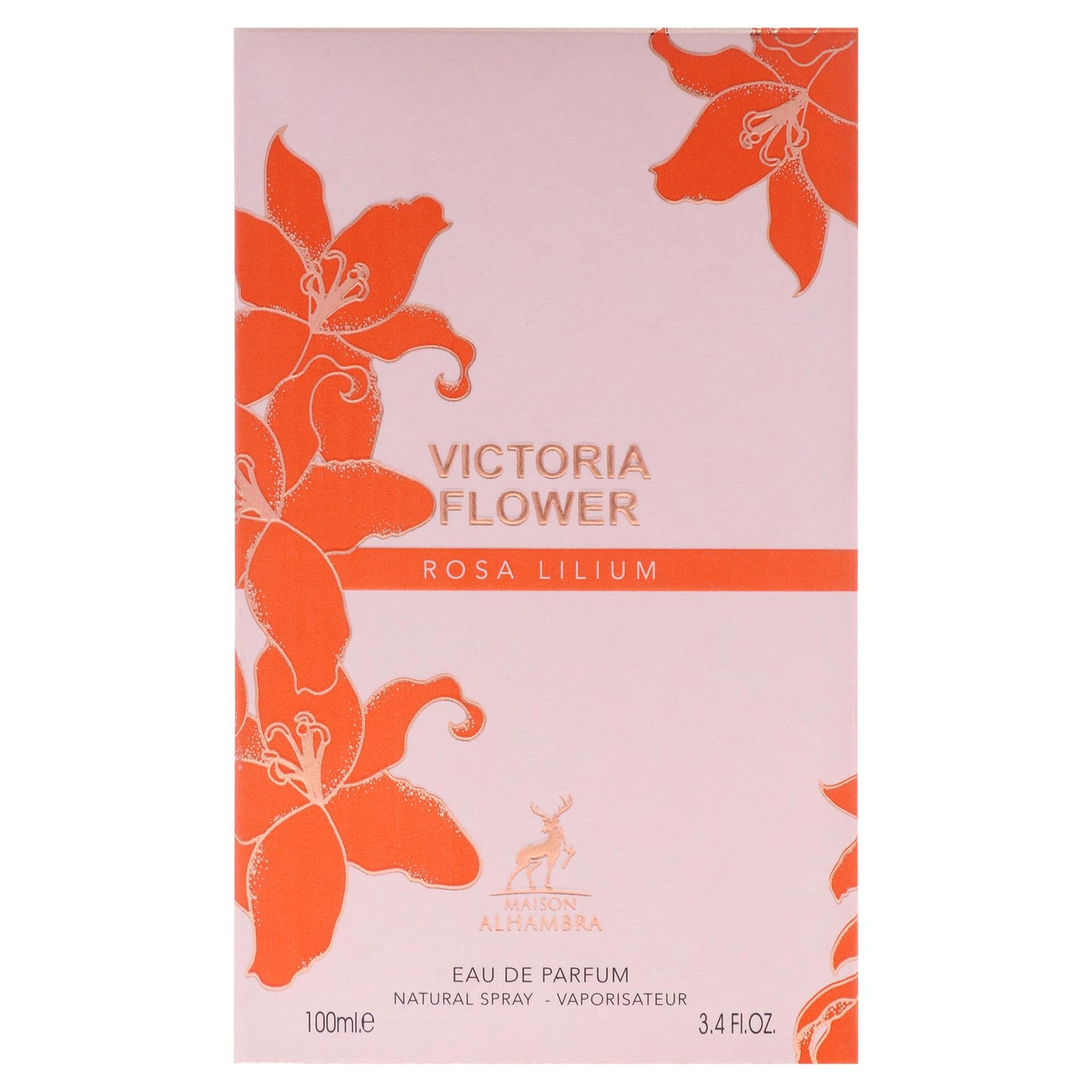 Victoria Flower - Rosa Lilium by Maison Alhambra for Women - 3.4 oz EDP Spray