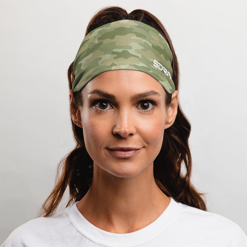 Suddora Camo Tapered Headband - Workout, Hunting, Sports, Shooter Games