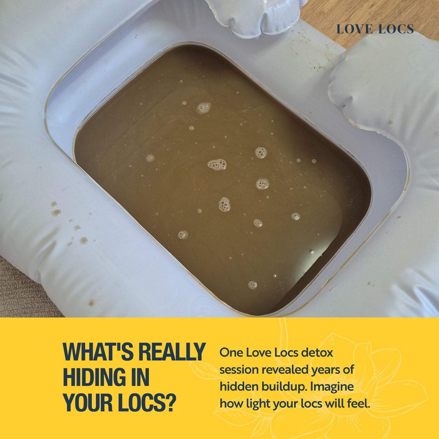 Love Locs Dreadlock Detox Powder with ACV | Deep Clean Loc Soak Wash | Scalp Cleanser for Build Up | Cleansing and Clarifying | Natural | Residue-Free | Dreads Hair Products