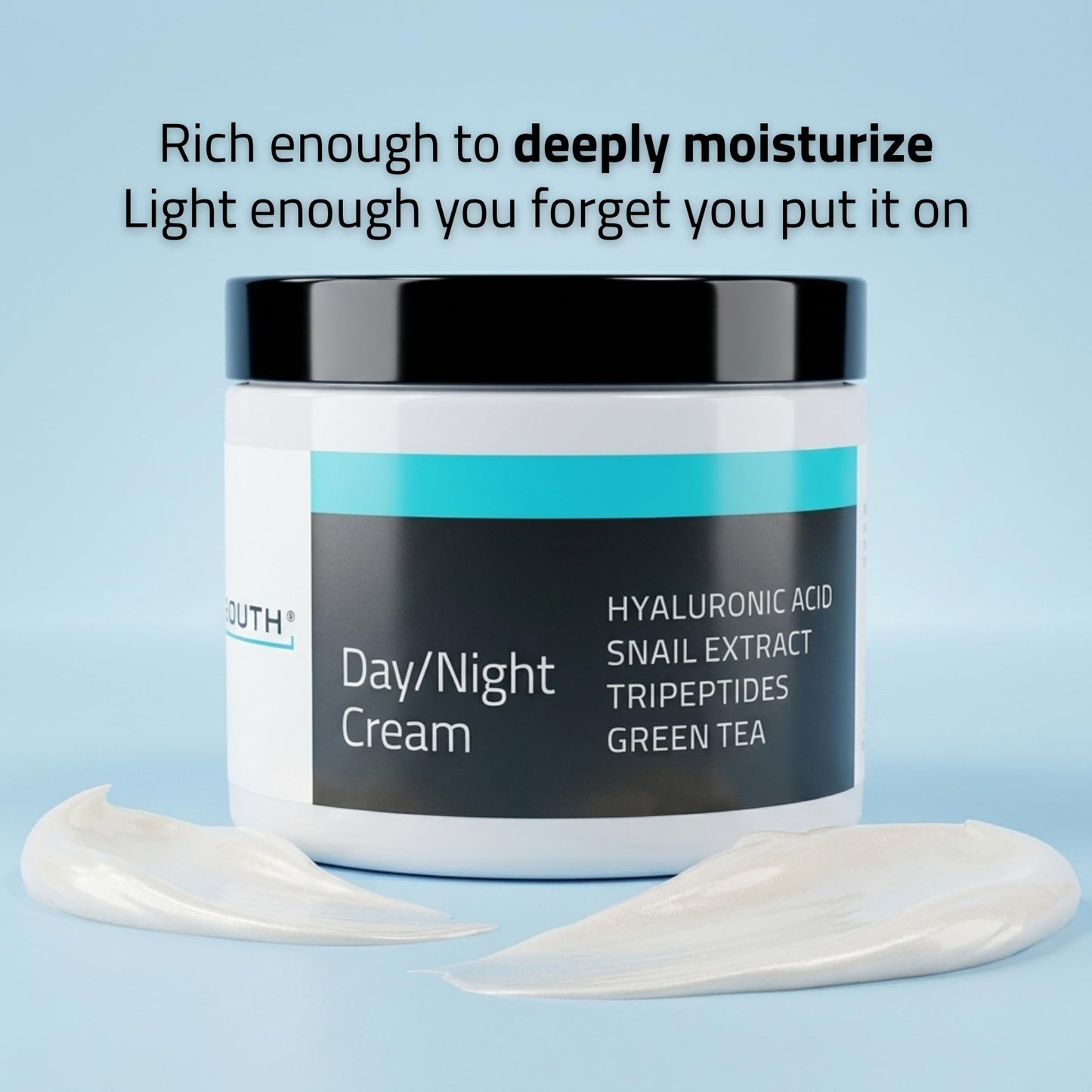 YEOUTH Day Night Cream with Hyaluronic Acid, Snail Mucin and Tripeptides, Face Cream for Women and Men, Fragrance Free Face Moisturizer, 4 oz