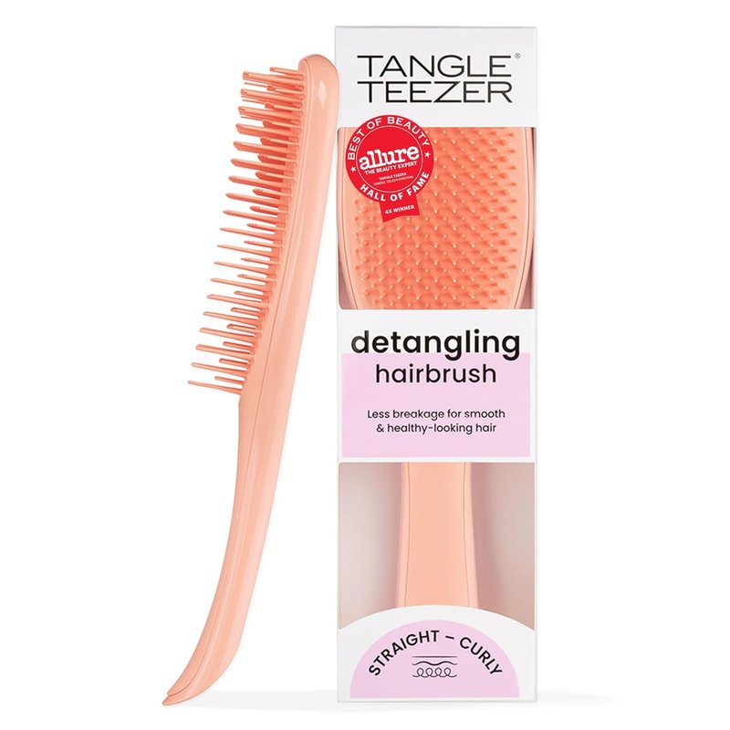 Tangle Teezer Ultimate Detangler Brush - Wet & Dry Hair, Reduces Breakage & Eliminates Knots | Apricot Color
