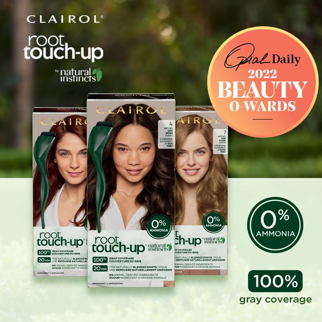 Clairol Natural Instincts 5 Medium Brown, Demi-Permanent Hair Dye & Root Touch-Up Multi-Pack Bundle