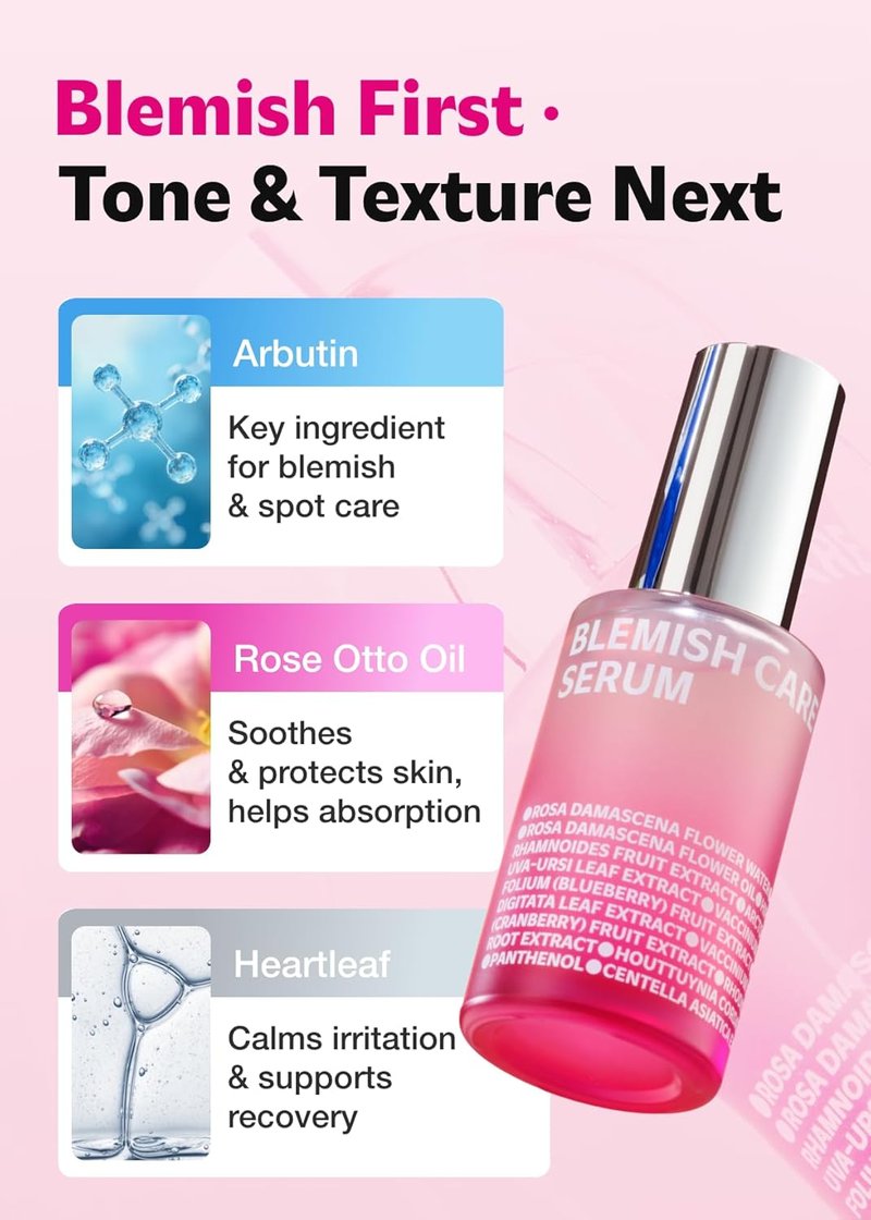 ISOI Blemish Care Serum - Vegan Hydrating Formula for Smooth Glass Skin | 1.18 fl. oz (35ml)