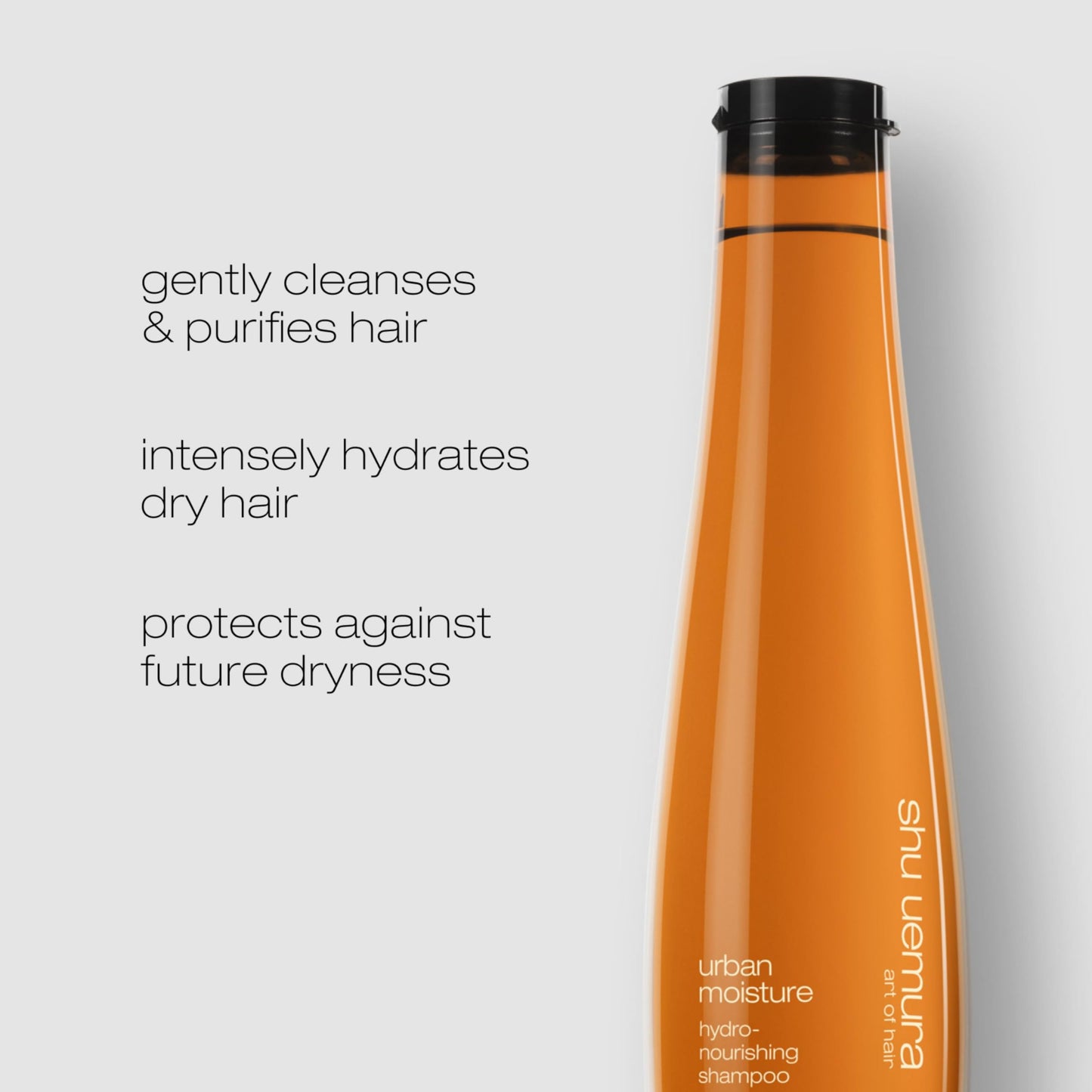 shu uemura art of hair Urban Moisture Deep Hydration Shampoo - Intensely Nourishes and Cleanses, Reduces Frizz and Adds Shine, 10 Fl Oz