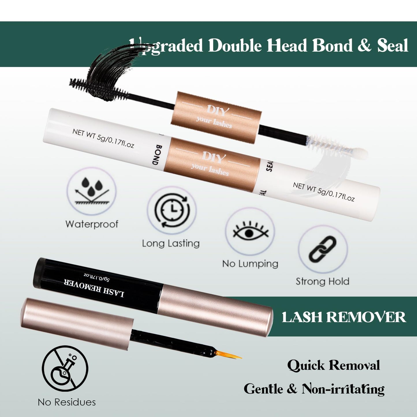 Lash Clusters 320PCS 12-20MM 30D+40D+80D+100D DIY Eyelash Extensions Kit Natural Individual Lashes Thick Volume Eyelash Clusters D Curly Lash Extension kit with Bond + Seal + Remover + Tweezers-4