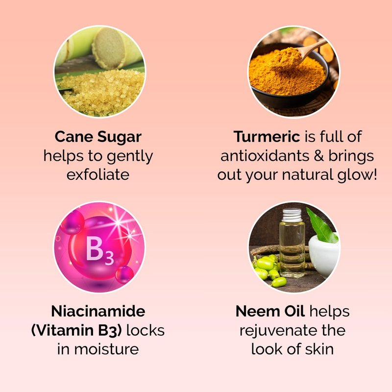 Kandi Koated Age‑Renewal Exfoliating Face Scrub by Kandi Burruss – Plant‑Powered with Cane Sugar, B3 & Turmeric for Hydration & Radiance – Vegan & Cruelty‑Free – 5 oz