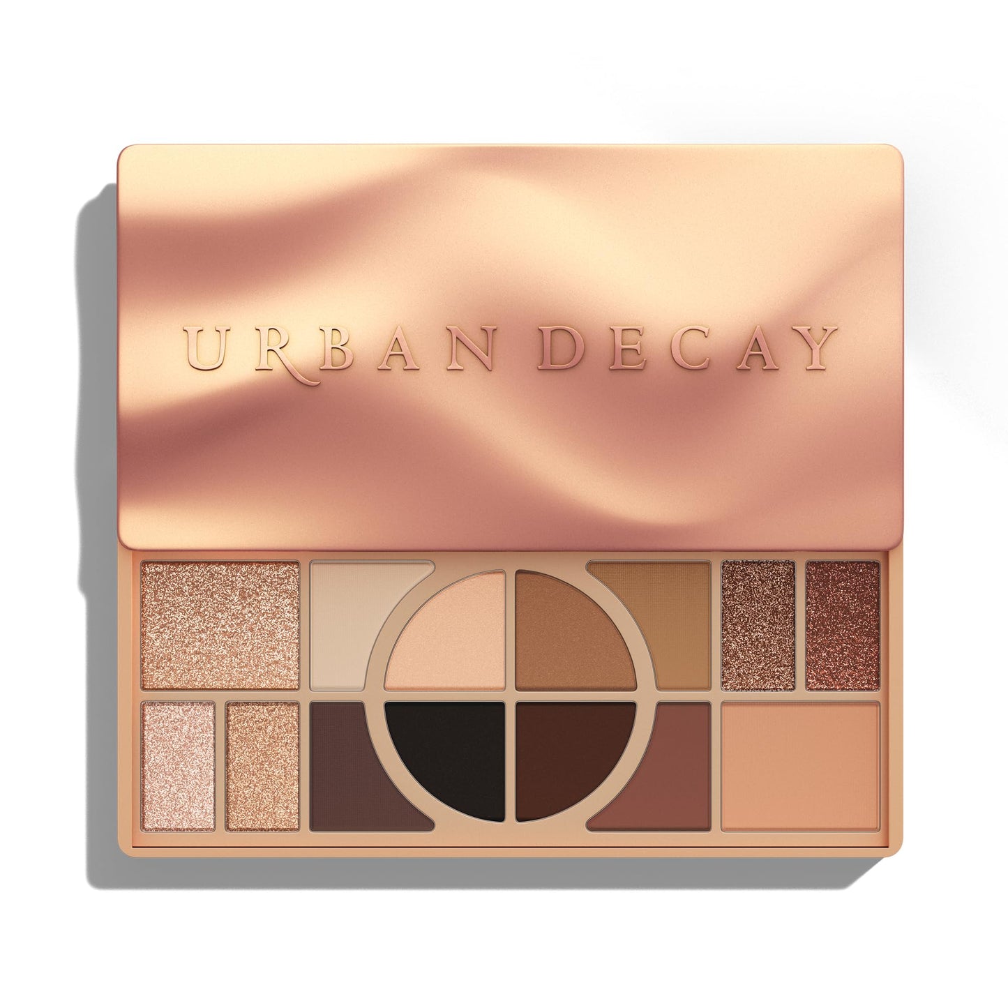 Urban Decay Naked Shaped Multi-Use Eyeshadow Palette - Warm Neutral Eye & Face Palette, 14 Crease & Transfer-Resistant Shades, Up to 16HR Wear, Sculpting Creams, Defining Powders, Shimmer Highlighters