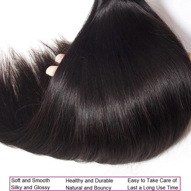 Straight Bundles Human Hair one Bundle 100g/pack 20 Inch 12A Brazilian Hair Single Black Bundles