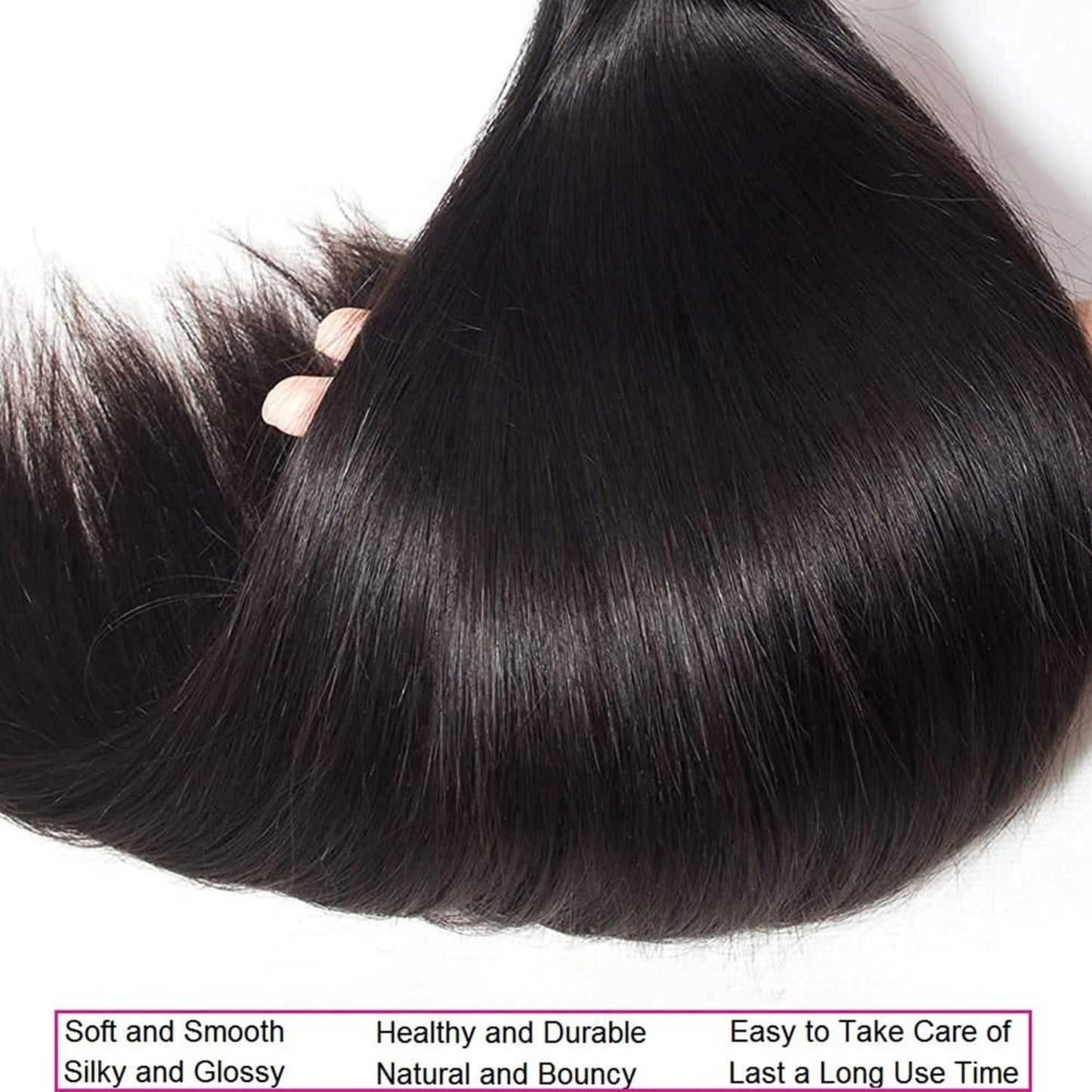 Straight Bundles Human Hair one Bundle 100g/pack 20 Inch 12A Brazilian Hair Single Black Bundles