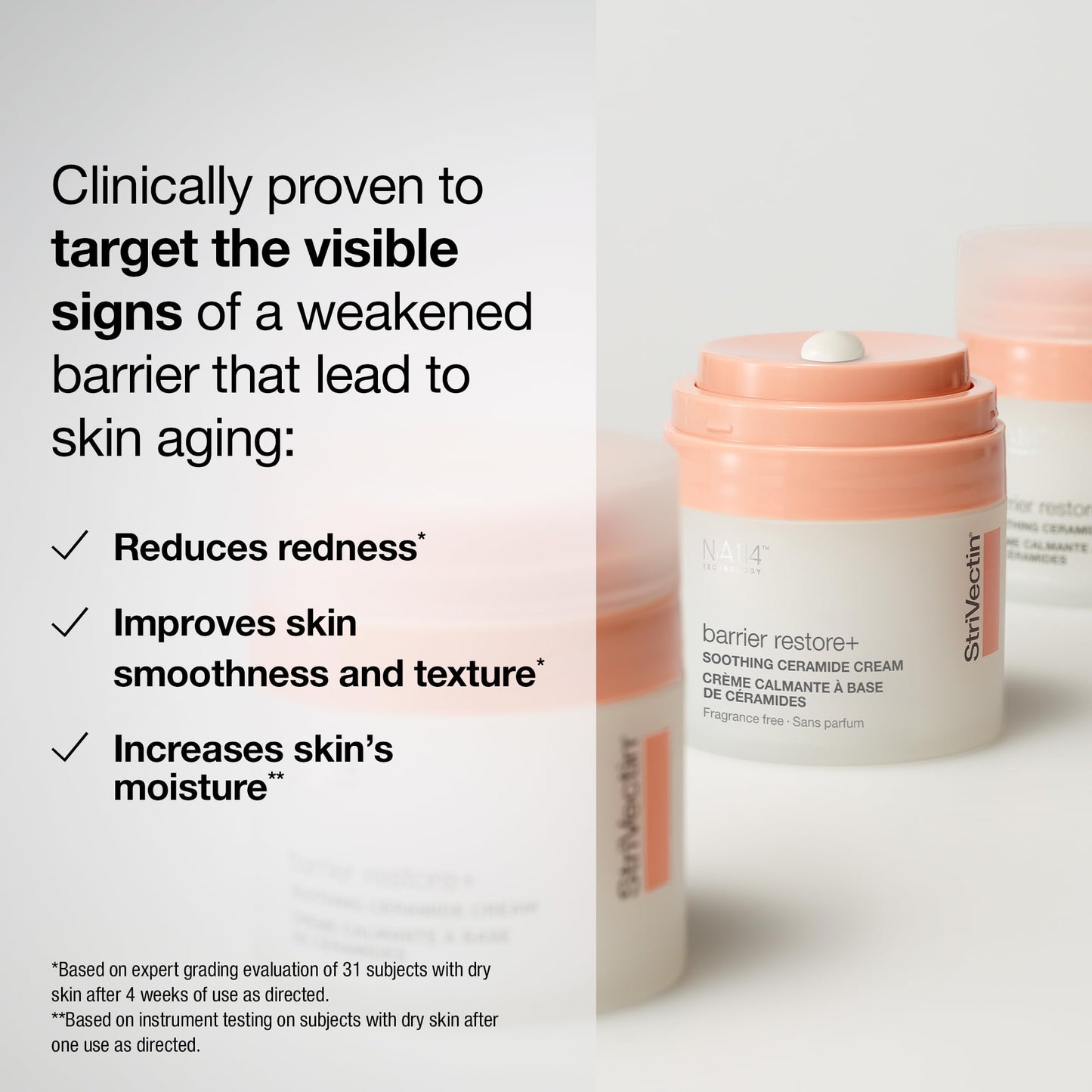 StriVectin Barrier Restore + Soothing Ceramide Cream with Ceramides + Niacinamide, Hydrating & Soothing, No Fragrance, Turmeric, Face & Neck Moisturizer