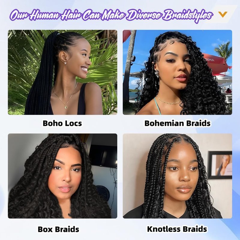 Deep Wave Human Braiding Hair - 20 Inch Honey Blonde 12A Brazilian Virgin Hair, Wet & Wavy Curly Extensions