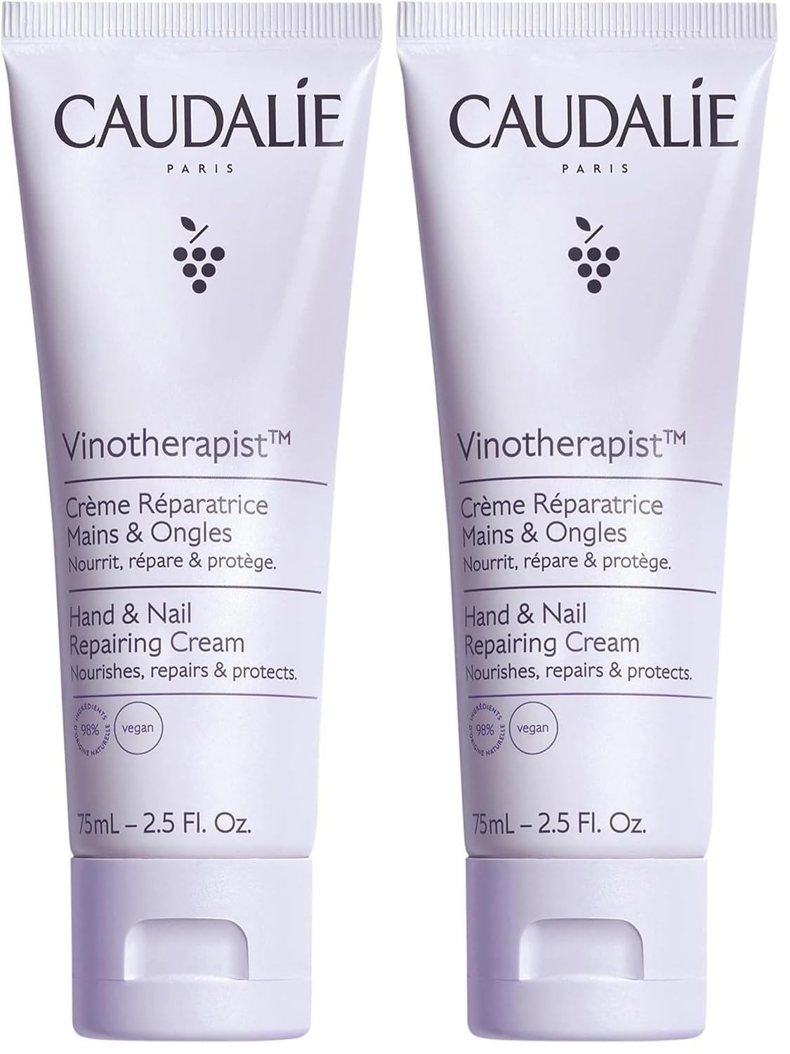 Caudalie Vinotherapist Hand & Nail Cream - Vegan Formula with Shea Butter & Grapeseed Oil | 3.4 oz