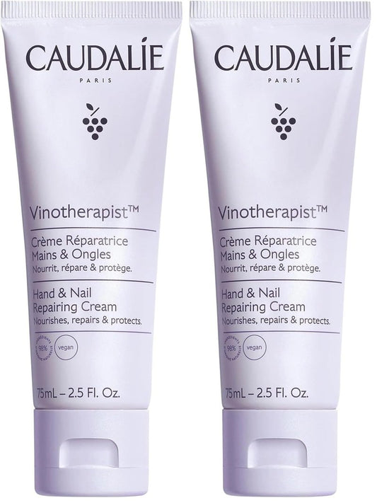 Caudalie Vinotherapist Hand & Nail Cream - Vegan Formula with Shea Butter & Grapeseed Oil | 3.4 oz