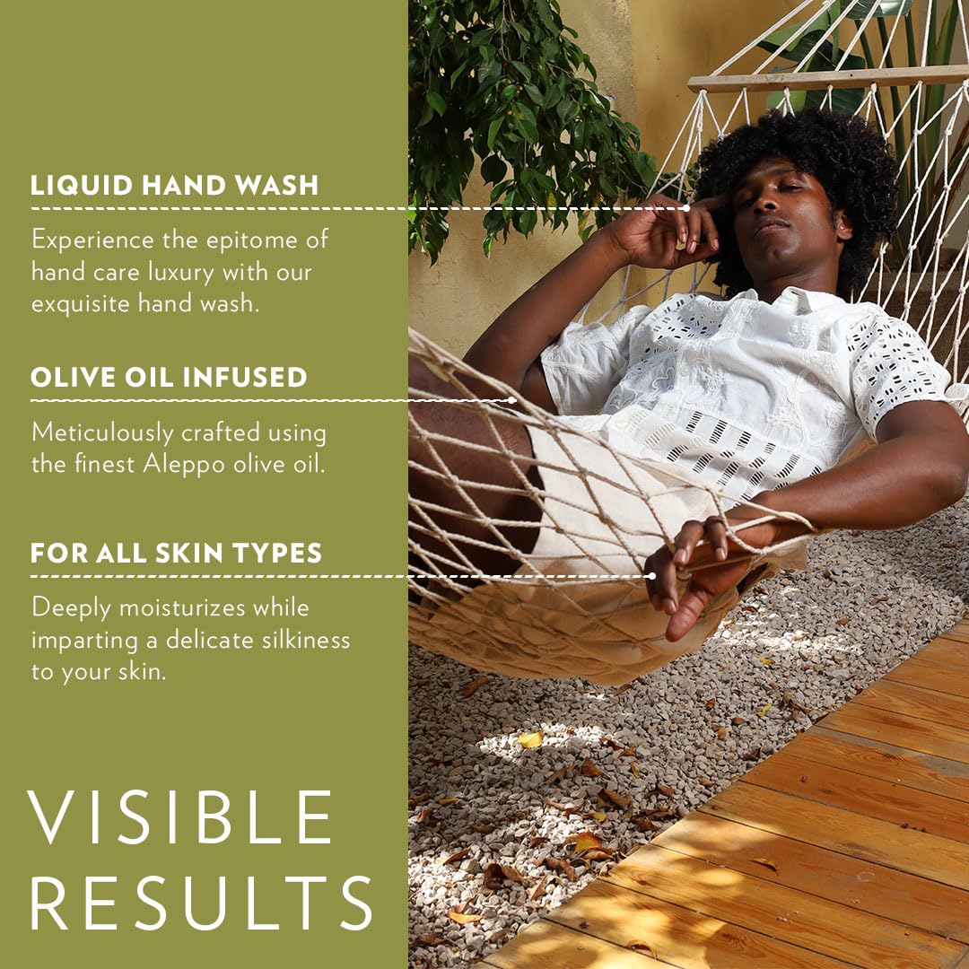 Cherry Blossom Olive Oil Hand Wash - 100% Pure, Natural Hydrating Soap | 300ml Pump for Soft, Healthy Hands