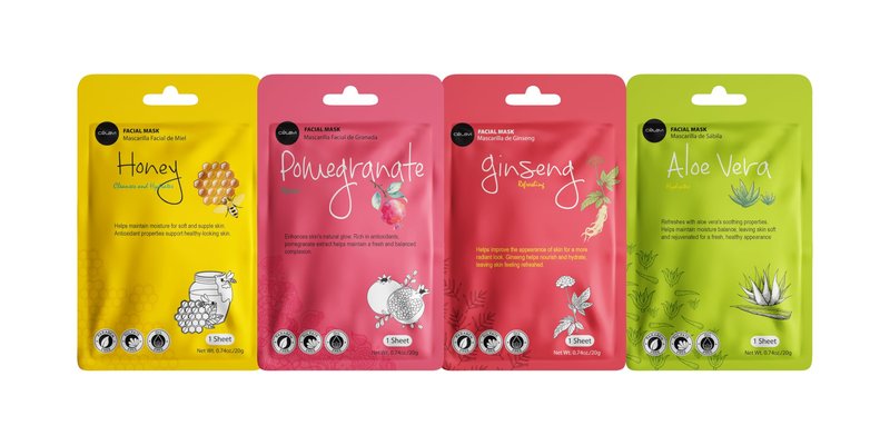 celavi Face Mask Set Korean Beauty Essence Facial Paper Sheet Mask Korea Skin Care Moisturizing 3 Packs of each 12 New flavors K-Beauty Skincare 36 masks in a pack Made in Korea