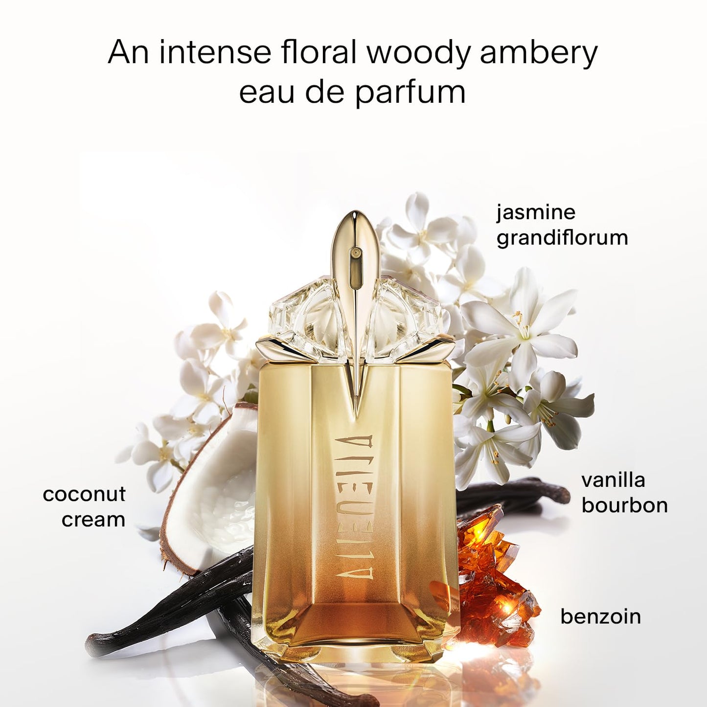 Mugler Alien Goddess Intense - Eau de Parfum - Women's Perfume - Floral & Woody - With Bergamot, Jasmine, and Vanilla - Long Lasting Fragrance - 2.0 Fl Oz