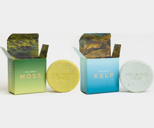 Hallo Sapa (Hello Soap) Icelandic MOSS and Icelandic KELP/TWO PACK 4.3oz soap