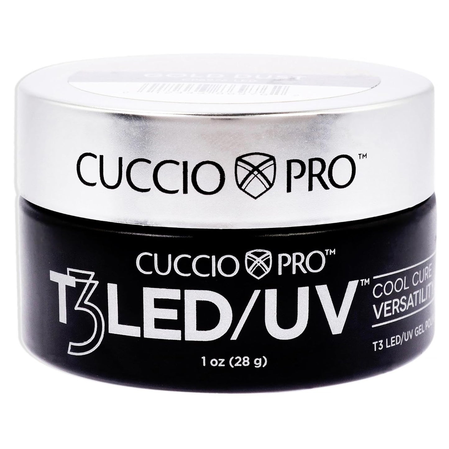 Cuccio Pro T3 Cool Cure Gel - Gold Dust 1 Oz | Versatile Nail Art & Design