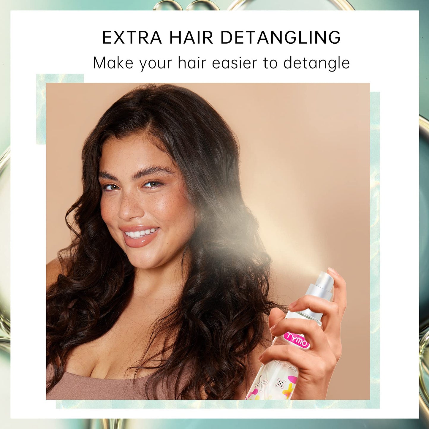 TYMO Clarifying Shampoo Powder Natural Formula + Hair Heat Protectant Spray