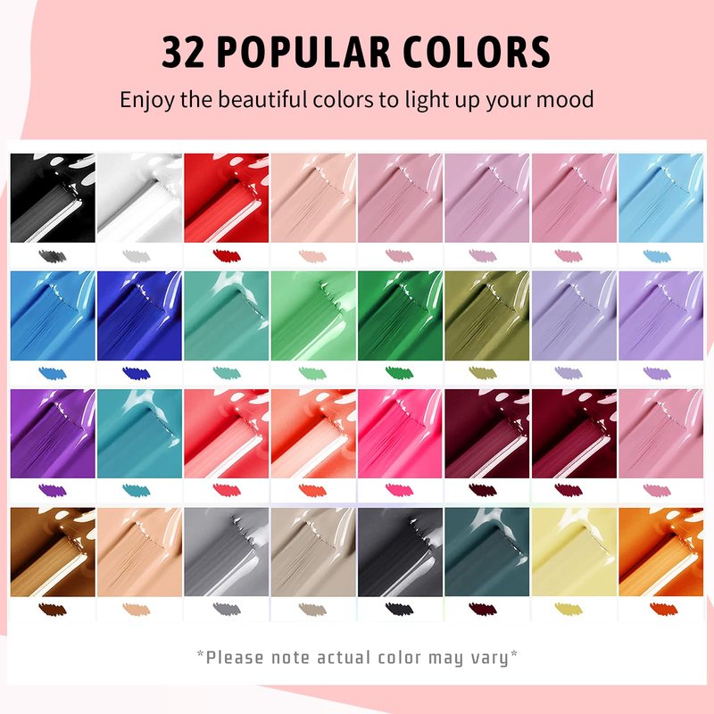 67Pcs Gel Nail Polish Kit with UV Light and Nail Drill Starter Kit- 32 Colors Nail Polish 4Pcs Top Base Coat and 15Pcs Nail Brush All in One Manicure Kit for Beginners DIY at Home Gifts for Women