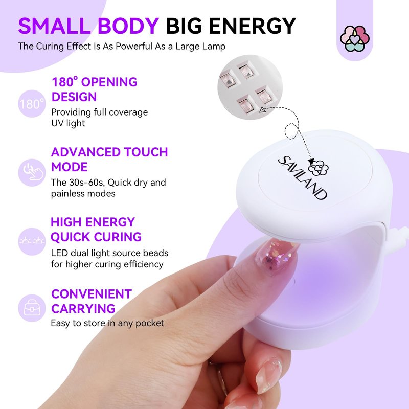 SAVILAND Quick-dry Builder Nail Gel Kit - Clear Pink Builder Hard Gel with Mini UV Light, Top Gels, Dehydrator, Non-acid PH Bond Primer and Nail Extension Application Tools for beginners