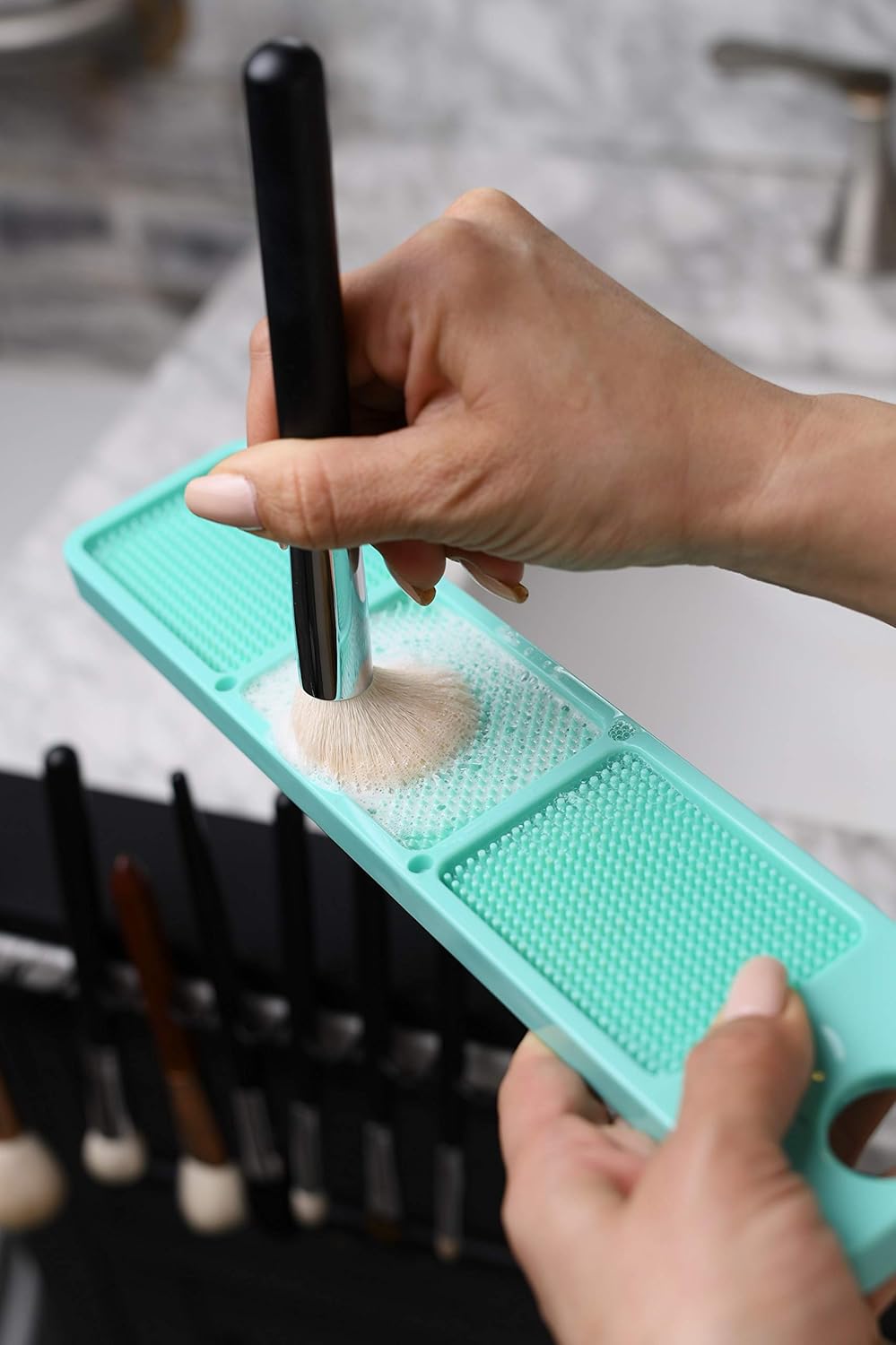 Makeup Brush Cleaner - Quickly Cleans & Protects Brushes | Plant-Derived Ingredients, No Residue