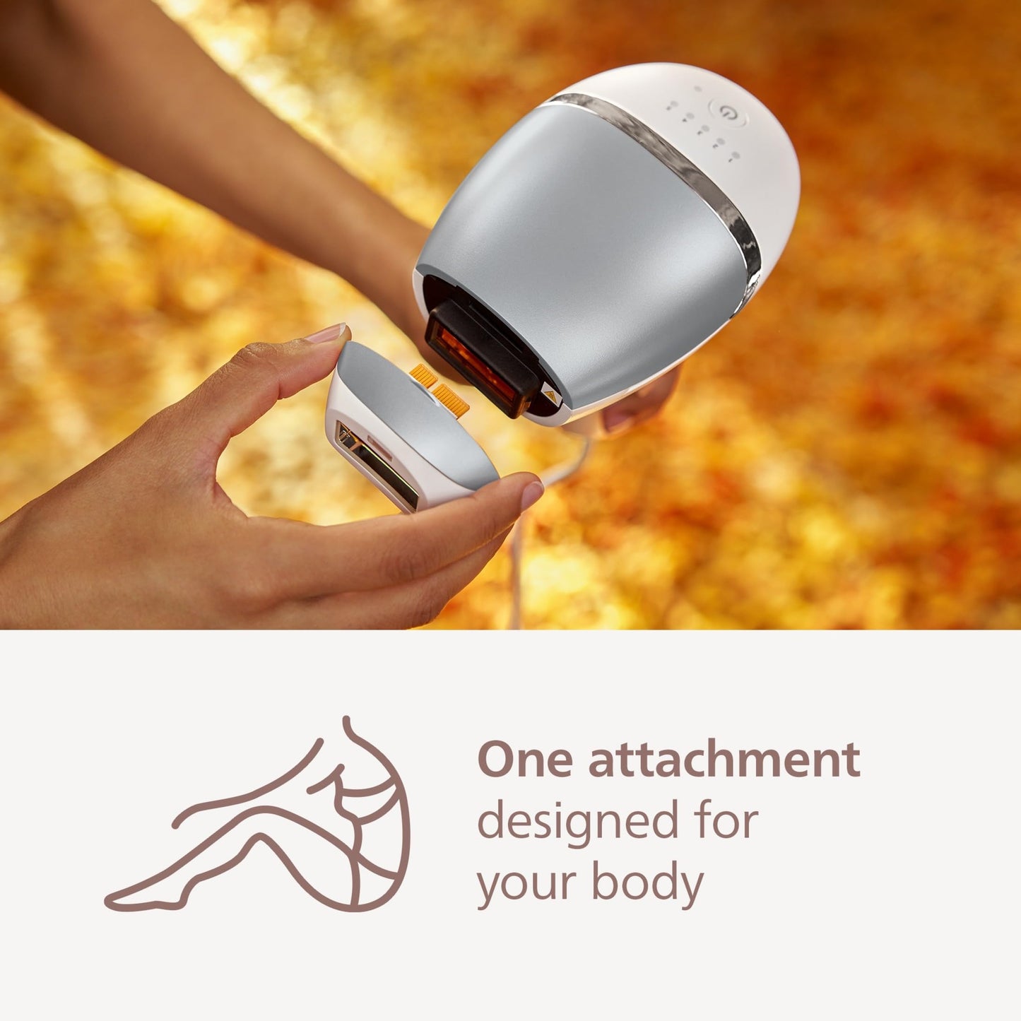 Philips Lumea 7000 Series IPL Hair Removal Device - Permanent Laser Hair Reduction for Women & Men, Easy and Comfortable Use at Home, SenseIQ, Uniquely Curved Attachment for Body, BRI931/03