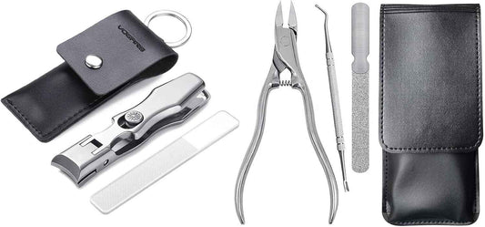 Heavy Duty Wide Jaw Nail Clippers Set - 3 Long Handle Tools for Toenails & Fingernails