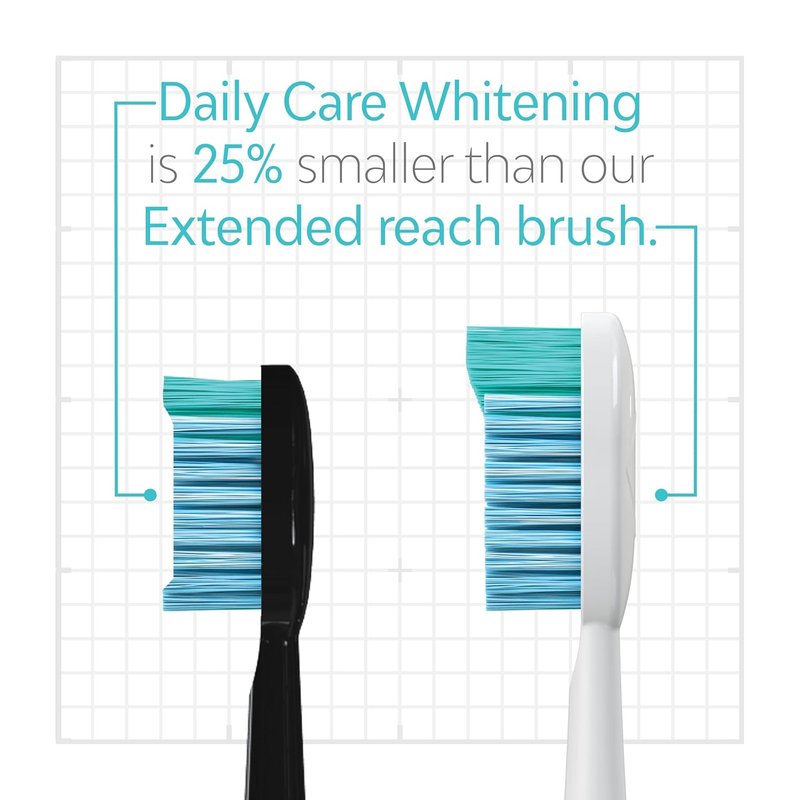 TAO Clean Whitening Replacement Brush Heads - Daily Care - Black | 2 Pack