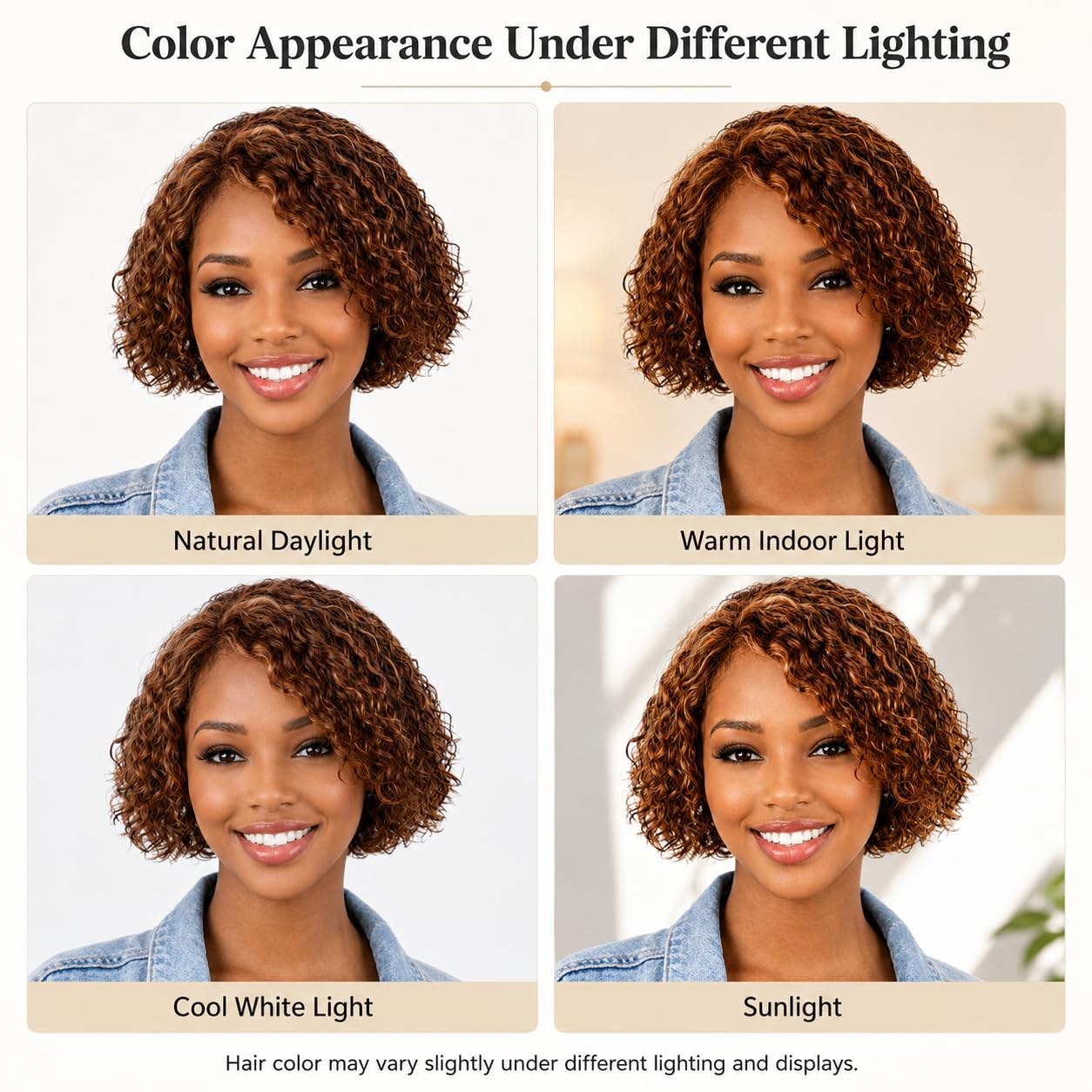 ManeMajesty Deep Curly Human Hair Wigs, Side Part Lace Front Pre Cut Lace, Wear and Go Glueless Wig 8 Inch Short Curly Bob Wigs for Women,100% Brazilian Human Hair,4/27/30 Brown Mixed Honey Blonde