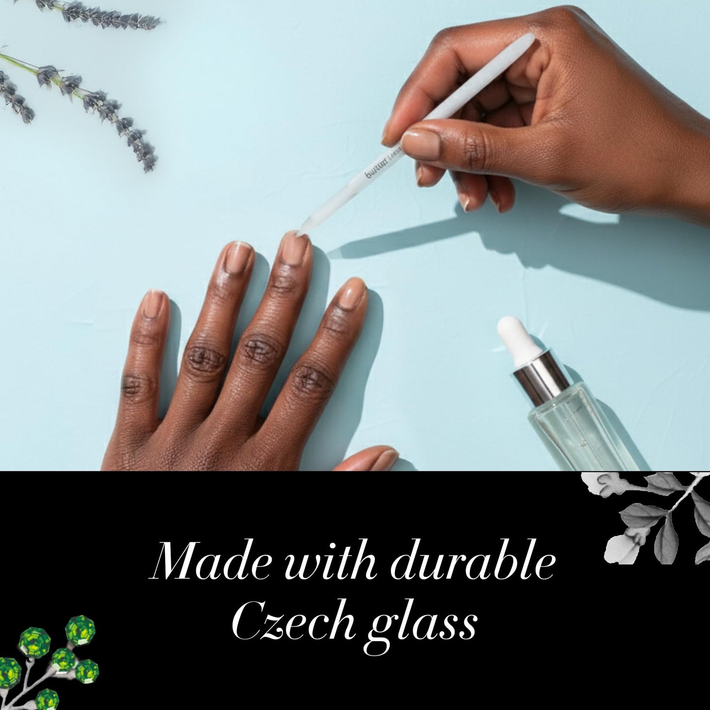 butter LONDON Glass Cuticle Pusher, Signature Glass Collection