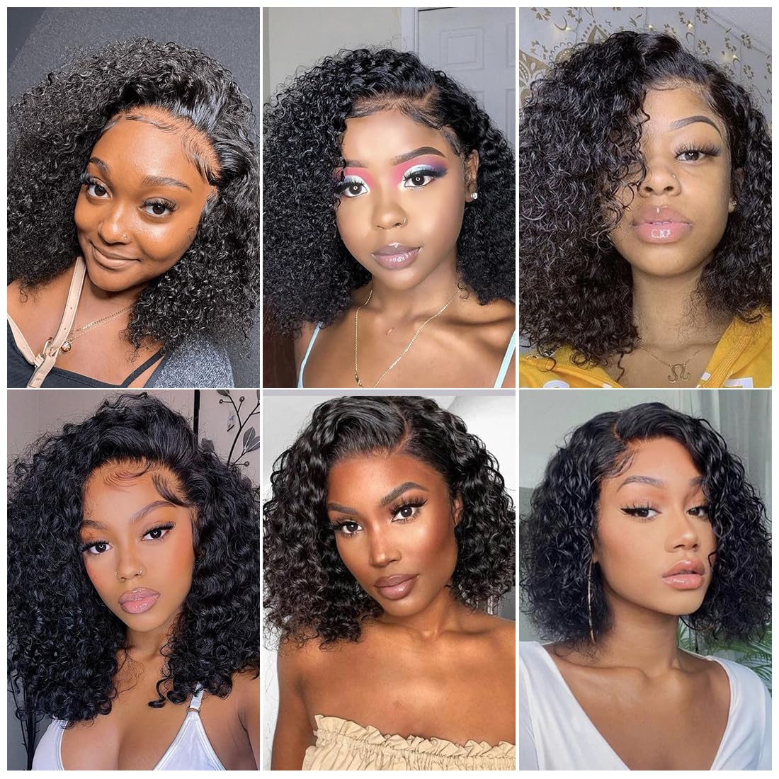 ZANPAL 13X4 Water Wave Lace front wigs human hair Deep Curly Wig Human Hair 180% Density Hd Wigs Human Hair for Black Women 10 Inch