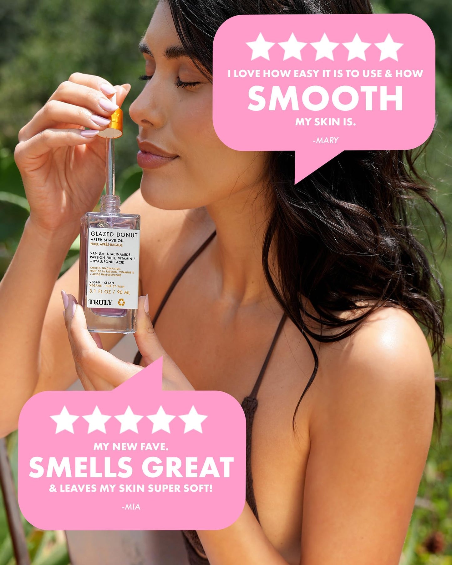 Truly Beauty Glazed Donut After Shave Oil - Razor Bumps Treatment for Women, Razor Bump and Ingrown Hair Treatment for Bikini Area - 3.1 OZ